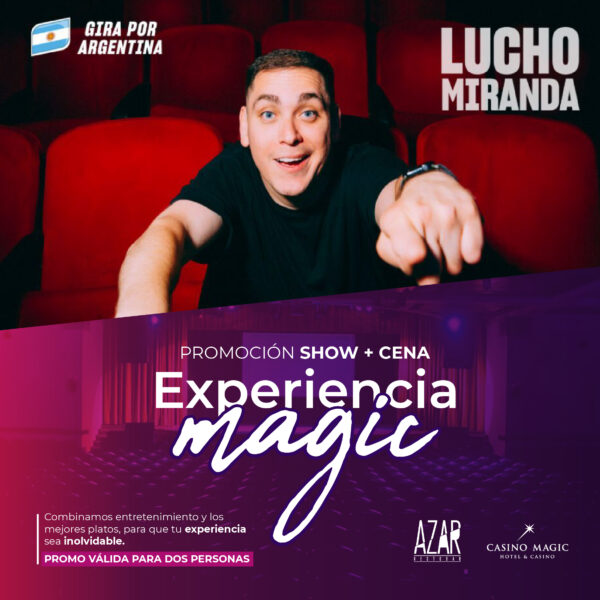 Lucho Miranda + Cena para 2 personas