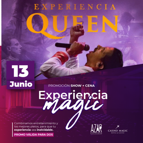 Experiencia Queen + Cena para 2 personas