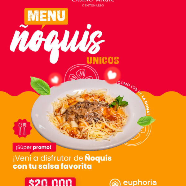 Menú Especial Ñoquis Centenario