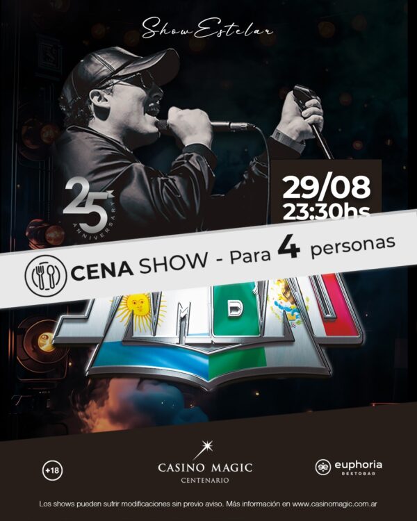 Jambao + Cena Show - 4 Personas