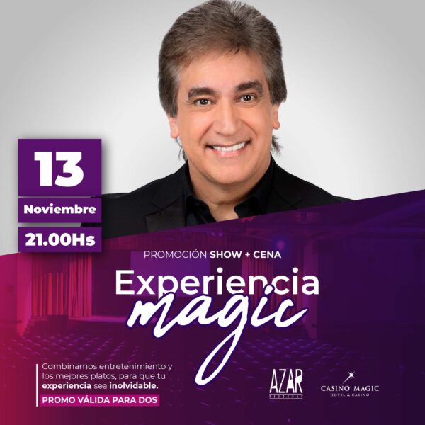 Dante Gebel + Cena para 2 personas 13/11 21hs